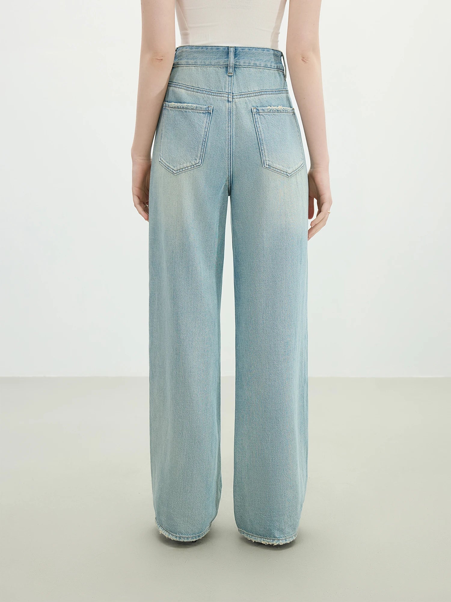 High Waist Straight Jeans