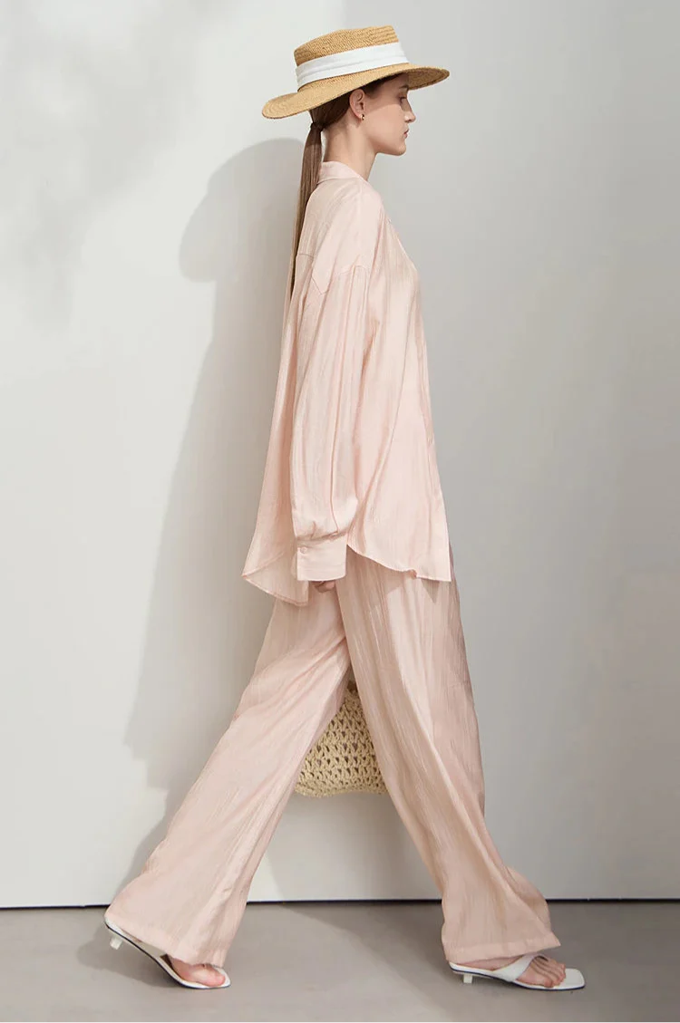 Minimalism Loose Shirt and Pants Set