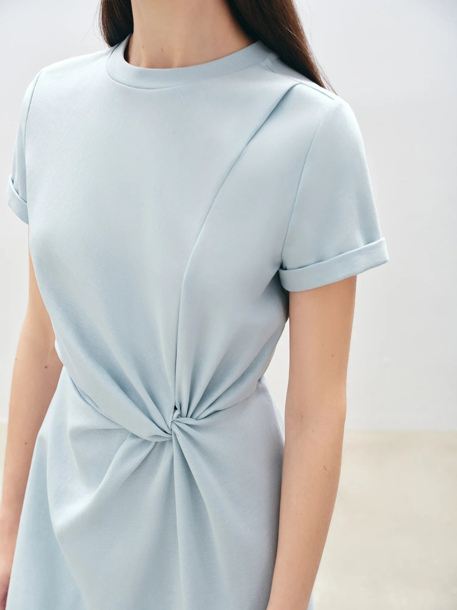 Casual Twisted Midi Dress