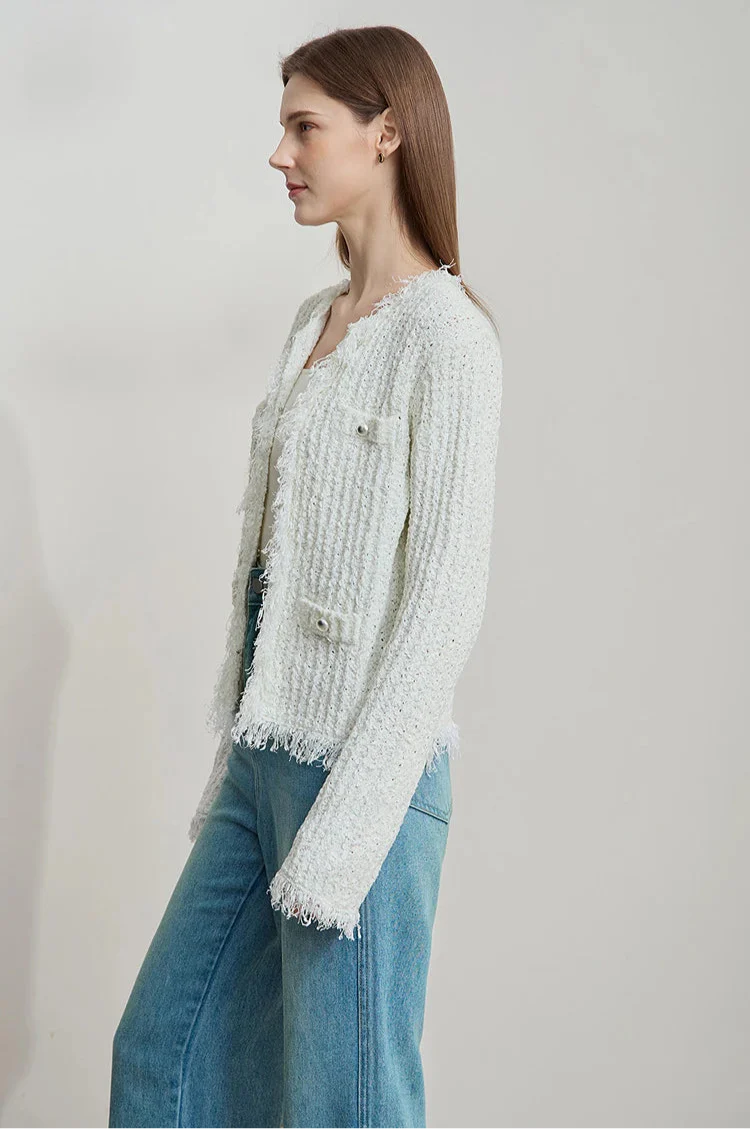 Minimalist Tassel Cardigan