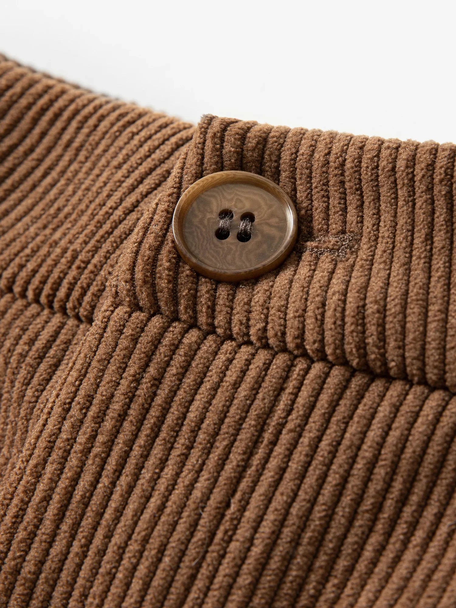 Casual Herringbone Fabric Pants