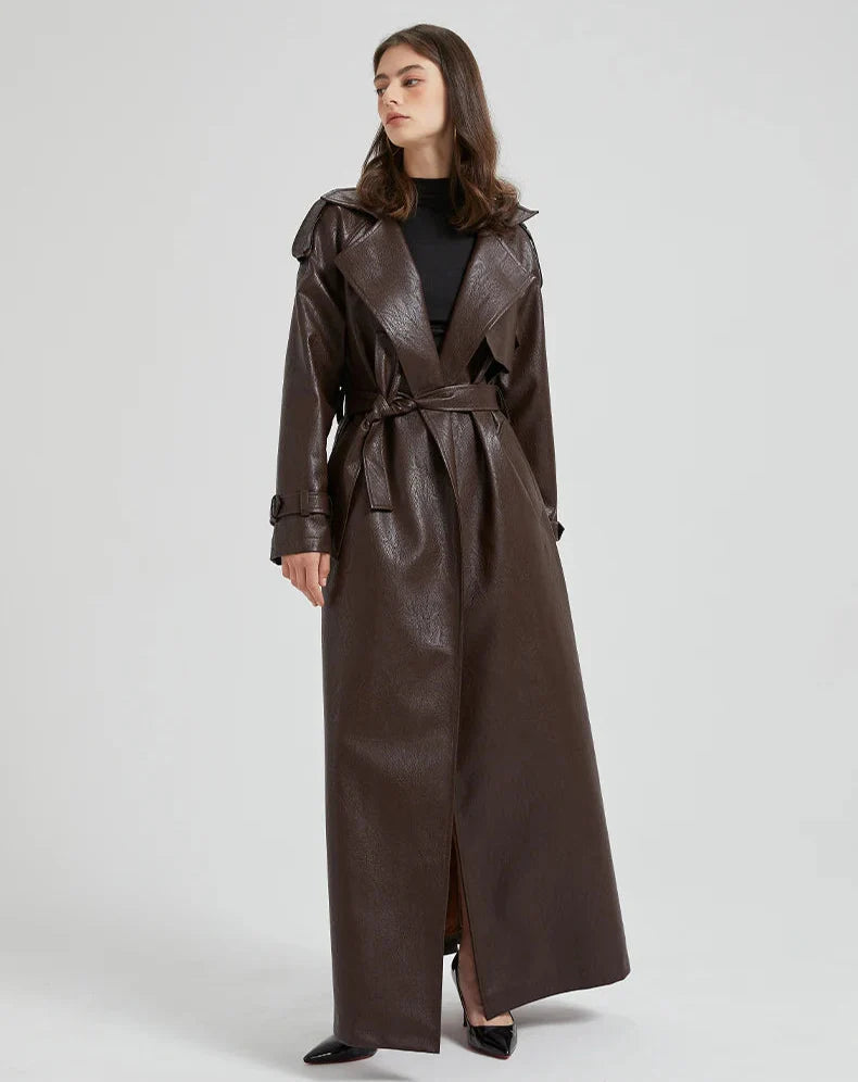 Long Leather Coat