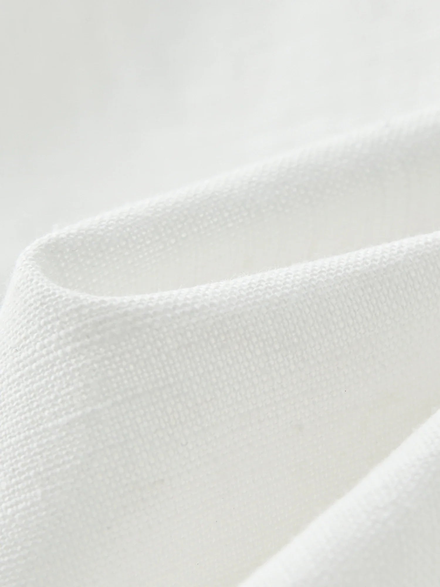 Linen-Blend Short Sleeve Blouse