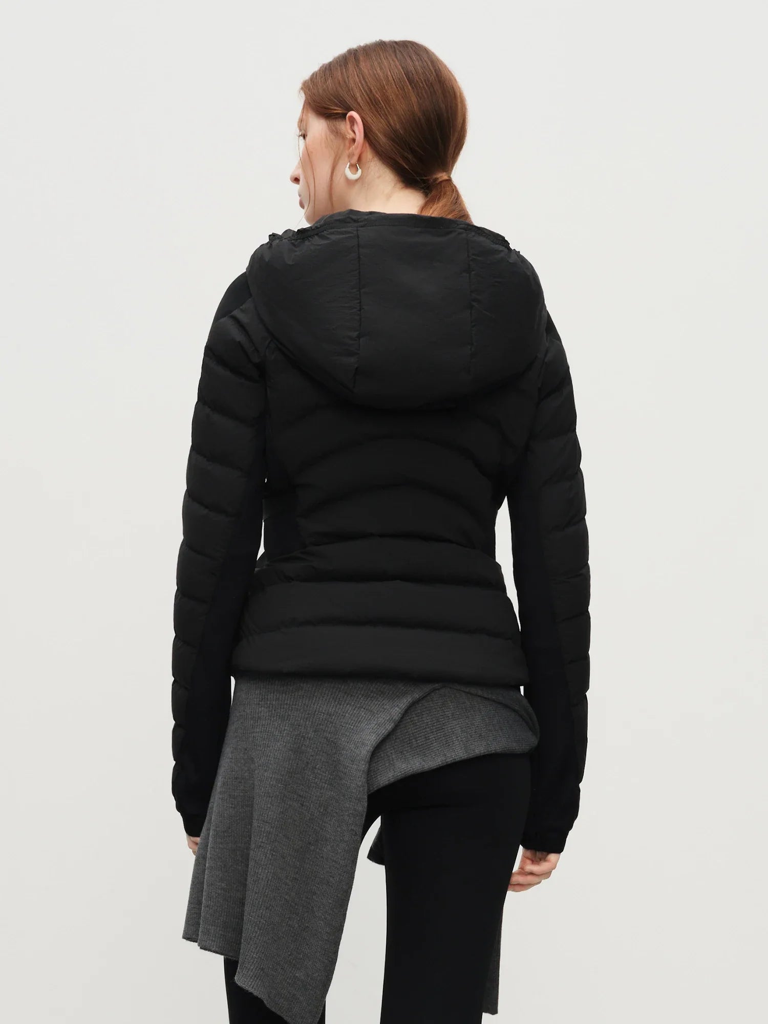 Lightweight Hooded Black Jacket