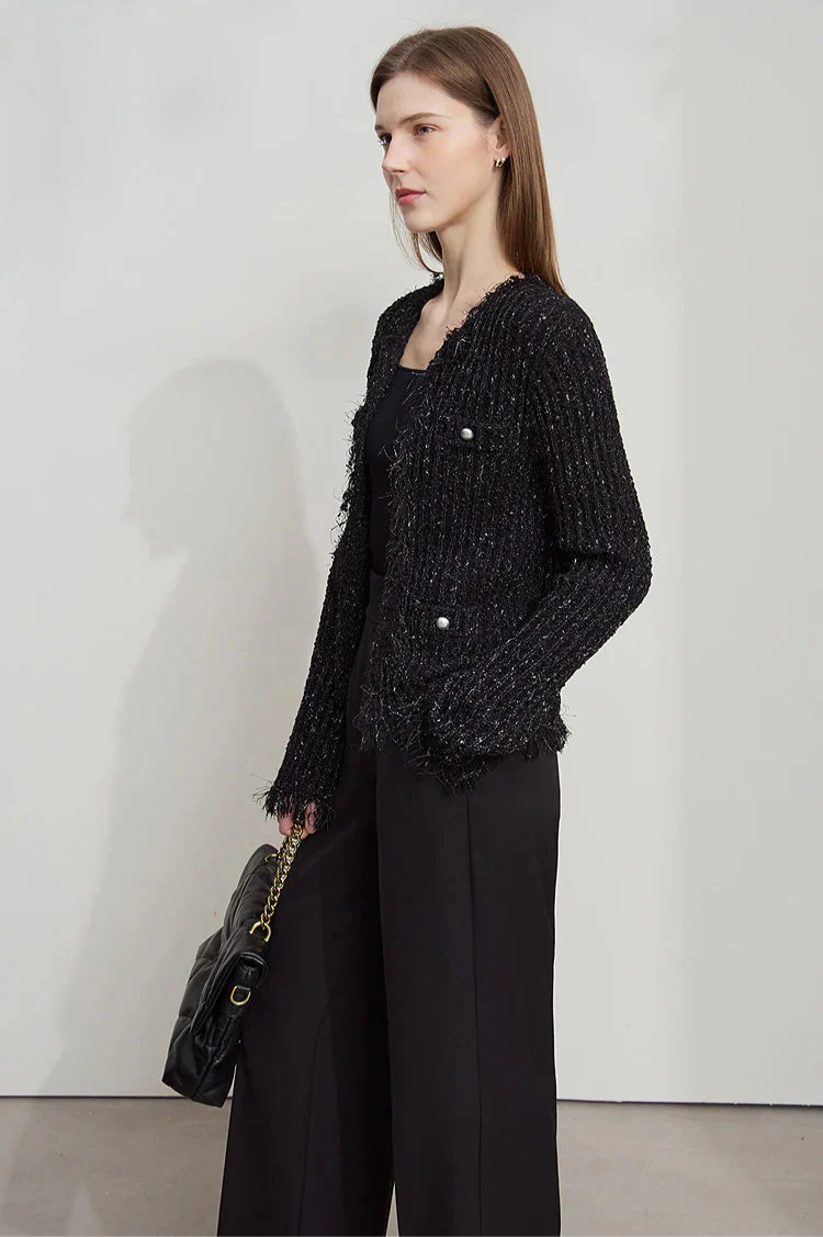 Minimalist Tassel Cardigan