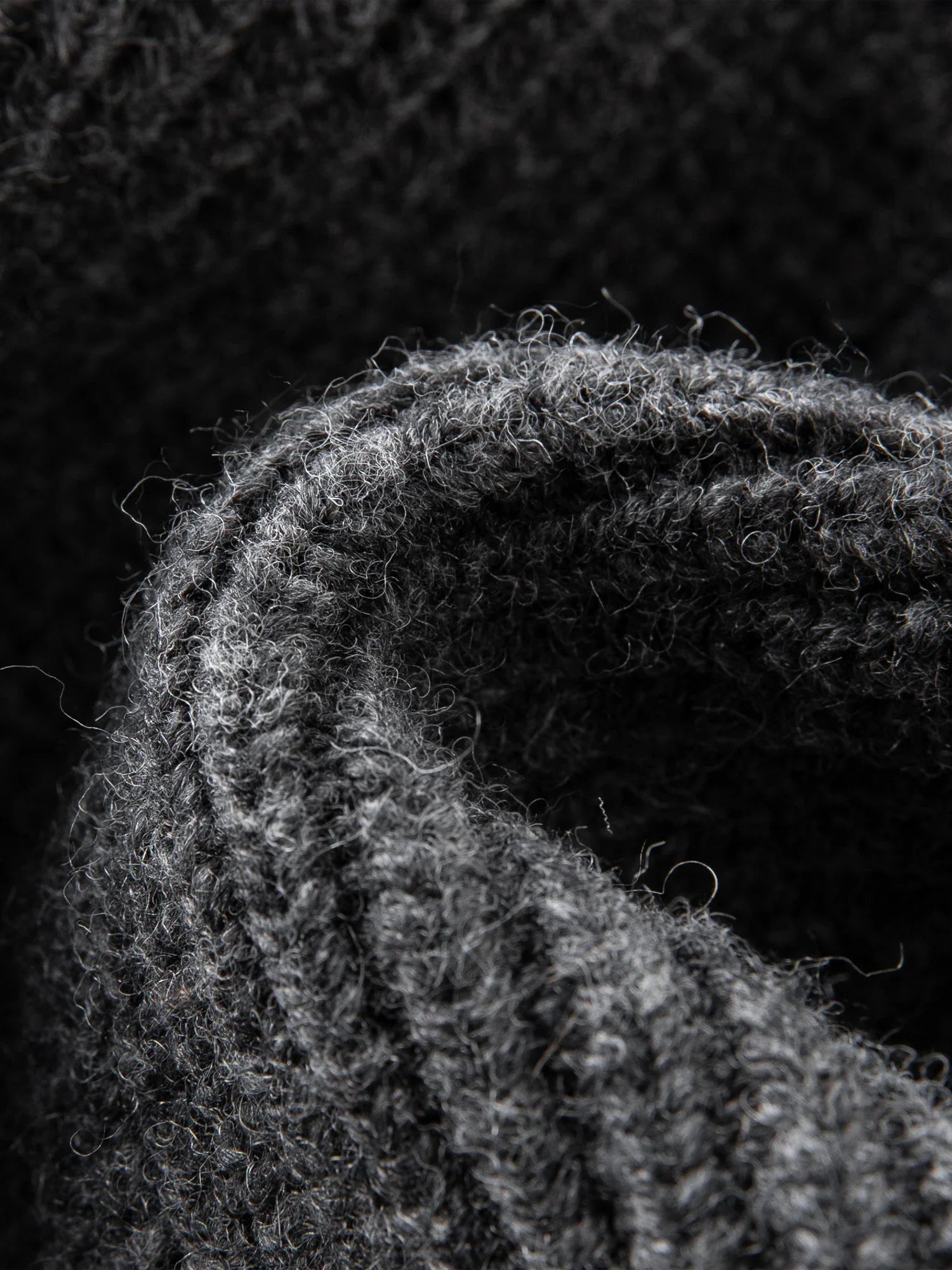 Wool Blend Knit Double Zip Cardigan