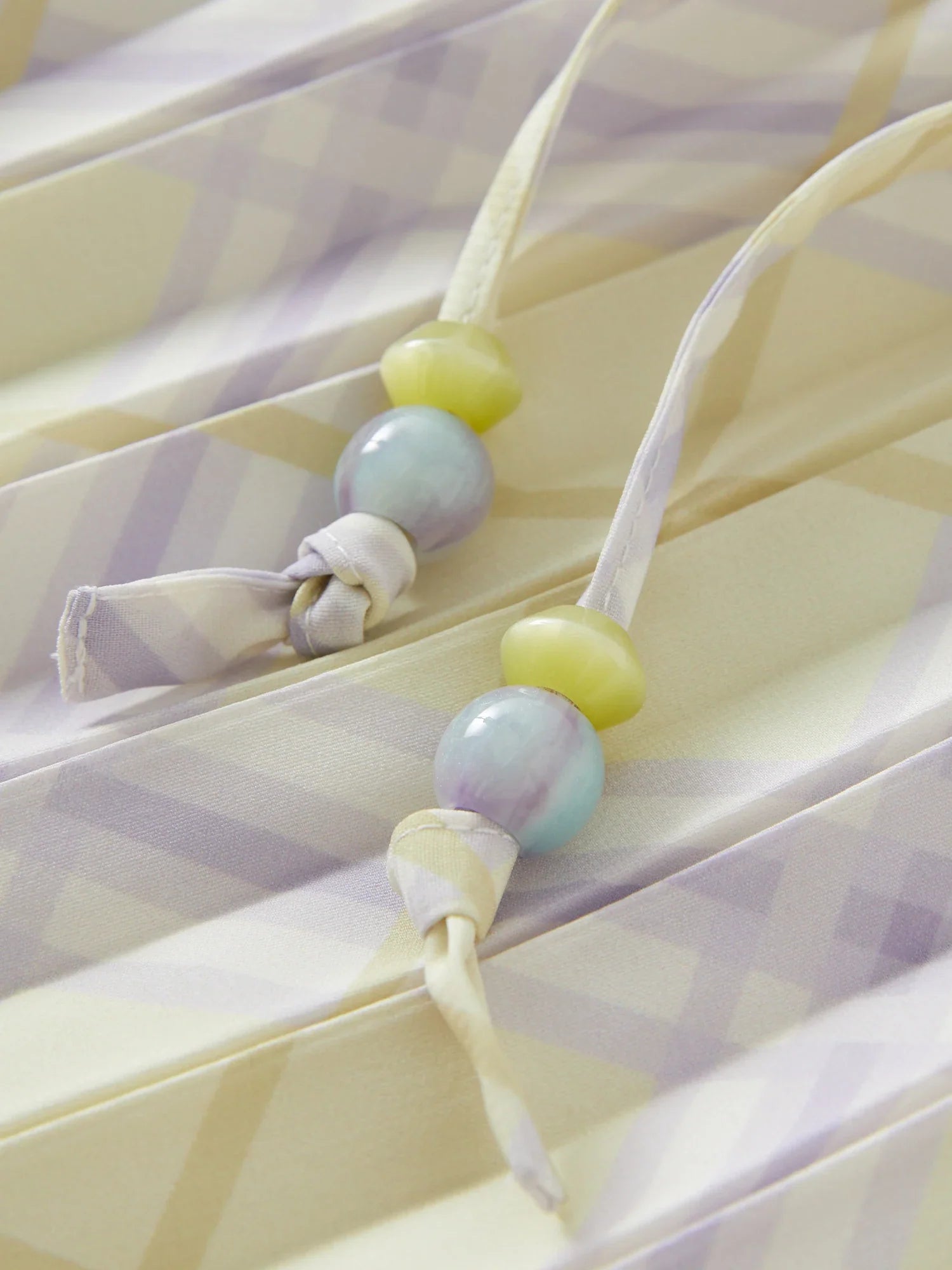 Rhombus Check Strap Midi Dress