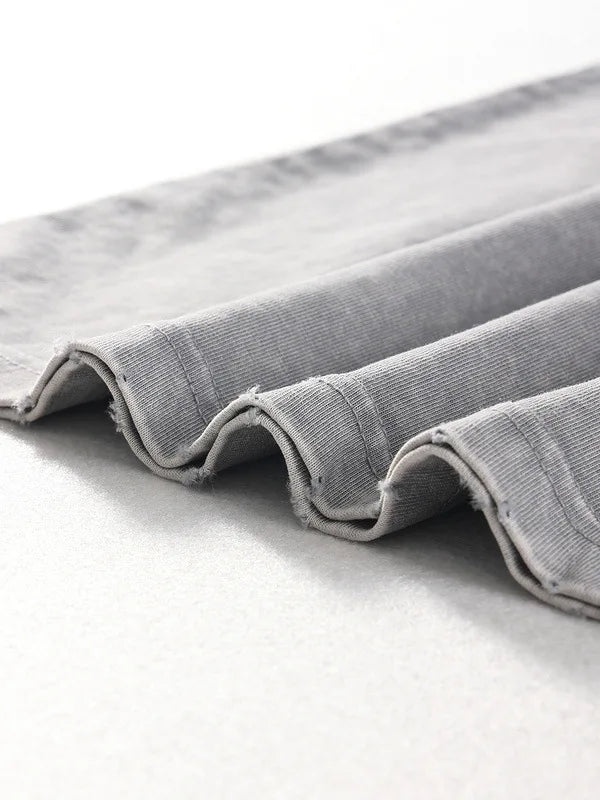 Worn Oversize Sleeveless Shirt vest