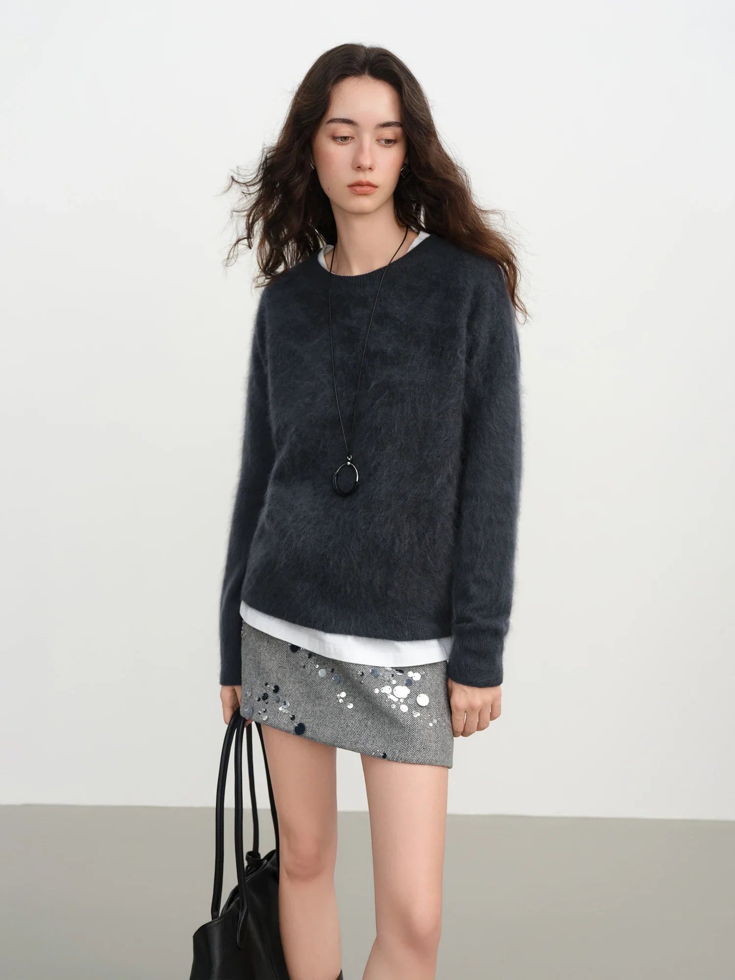 Wool Blend Cashmere Pullover