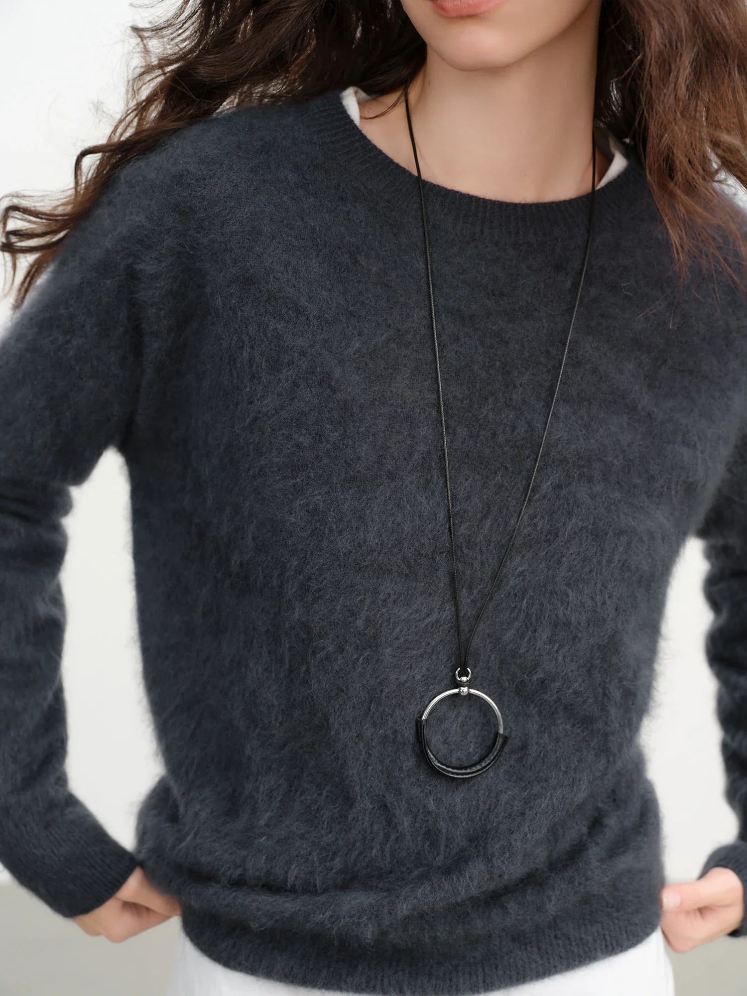 Wool Blend Cashmere Pullover