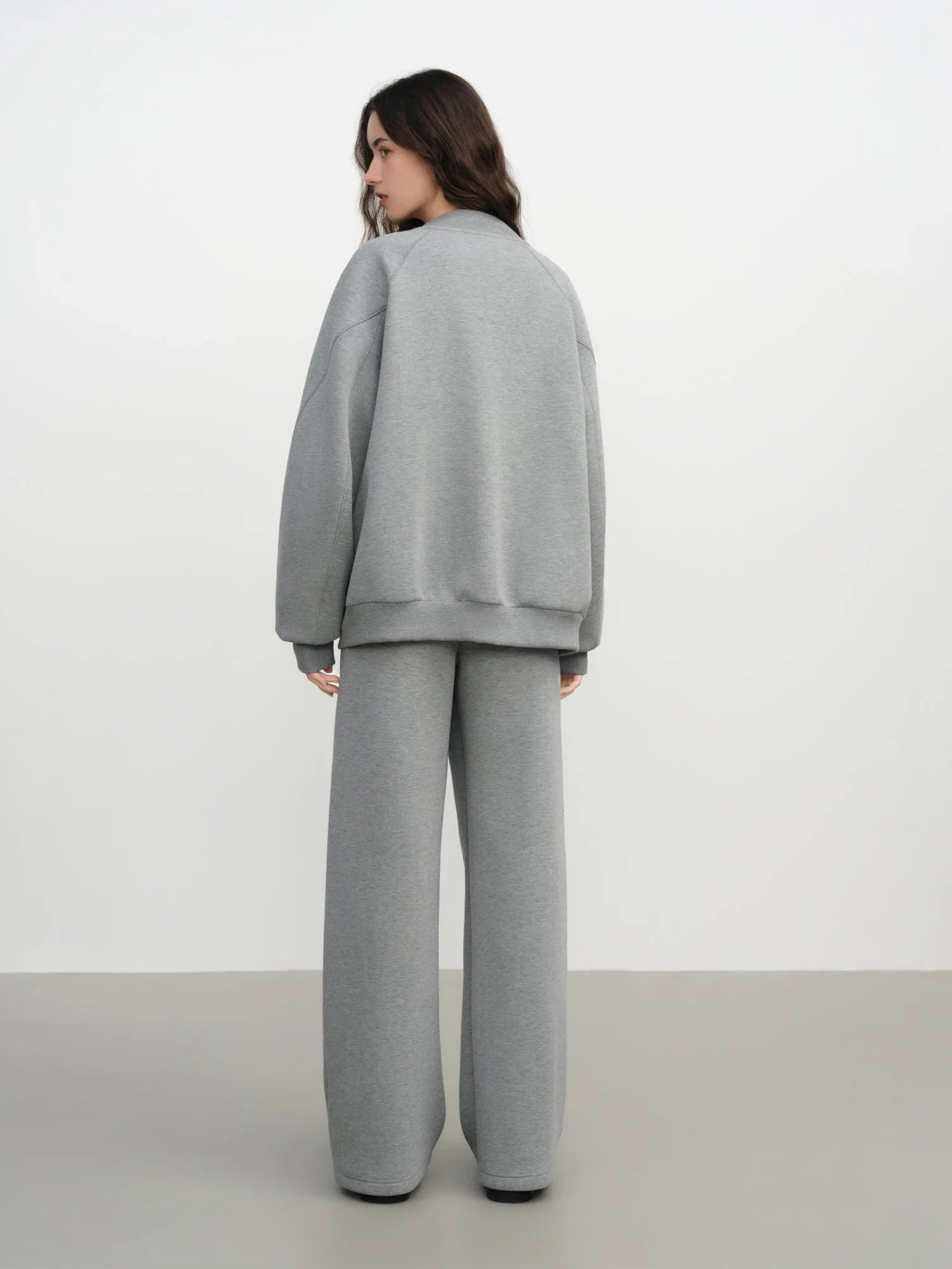 Lightweight Loose Gray Sport Suit