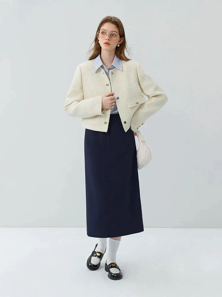 Luxury blazer and skirt set