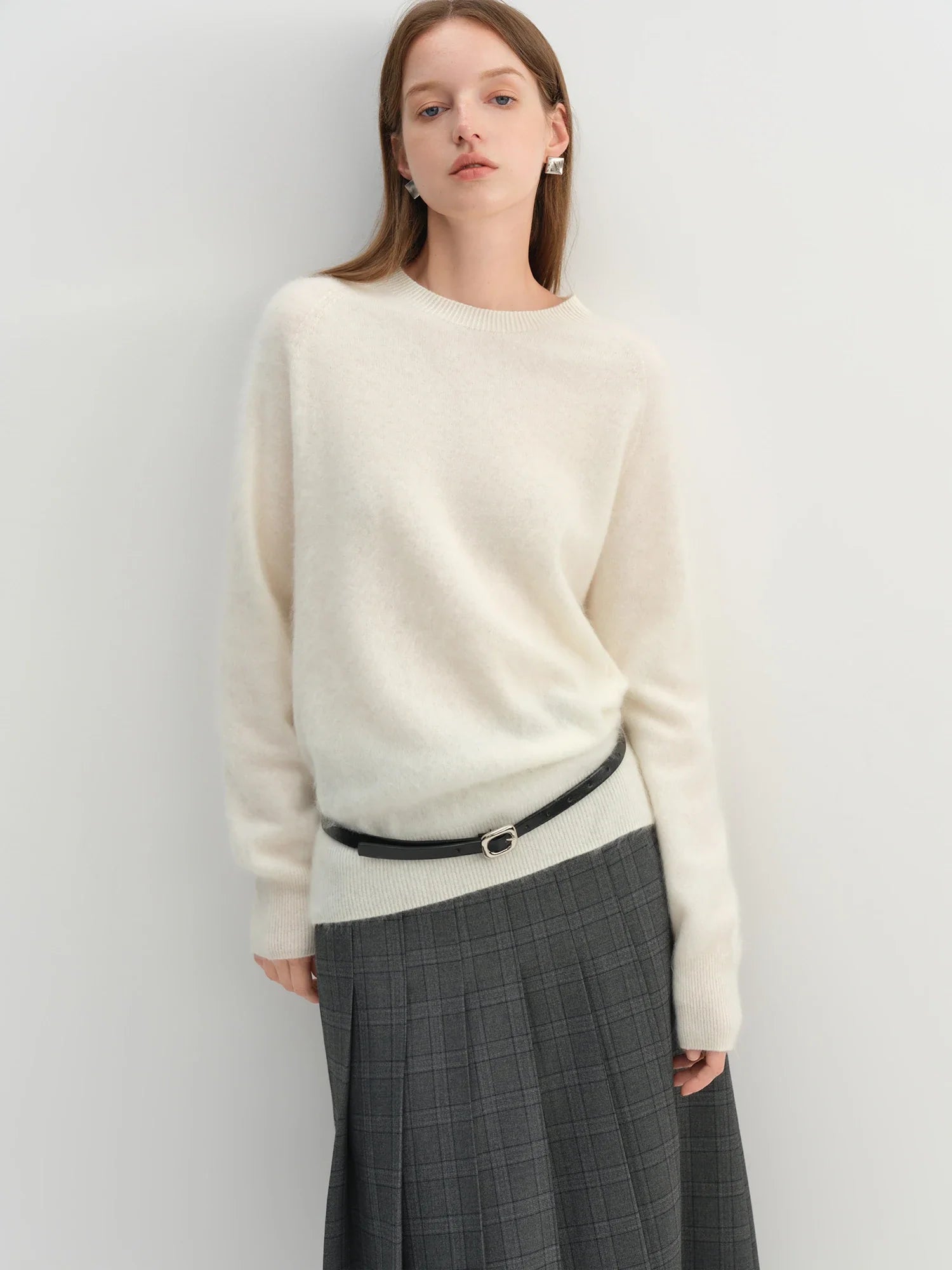 Wool Blend Cashmere Pullover