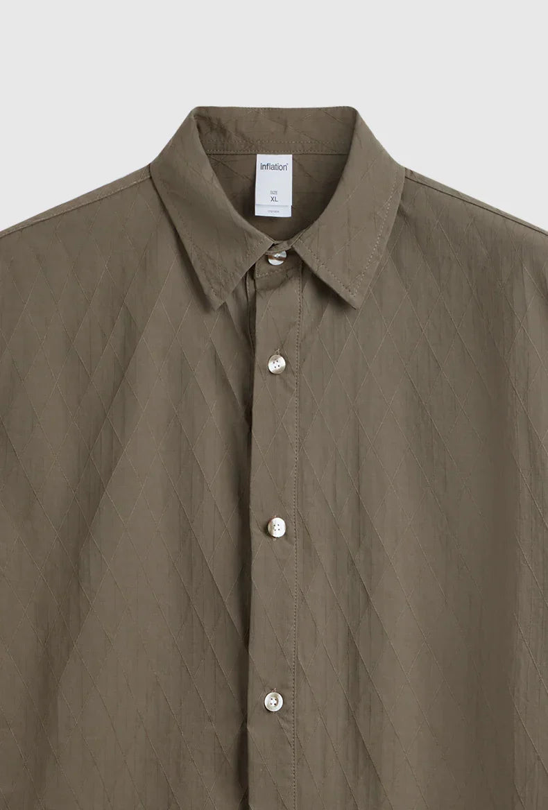 Cargo textured shirt with shorts
