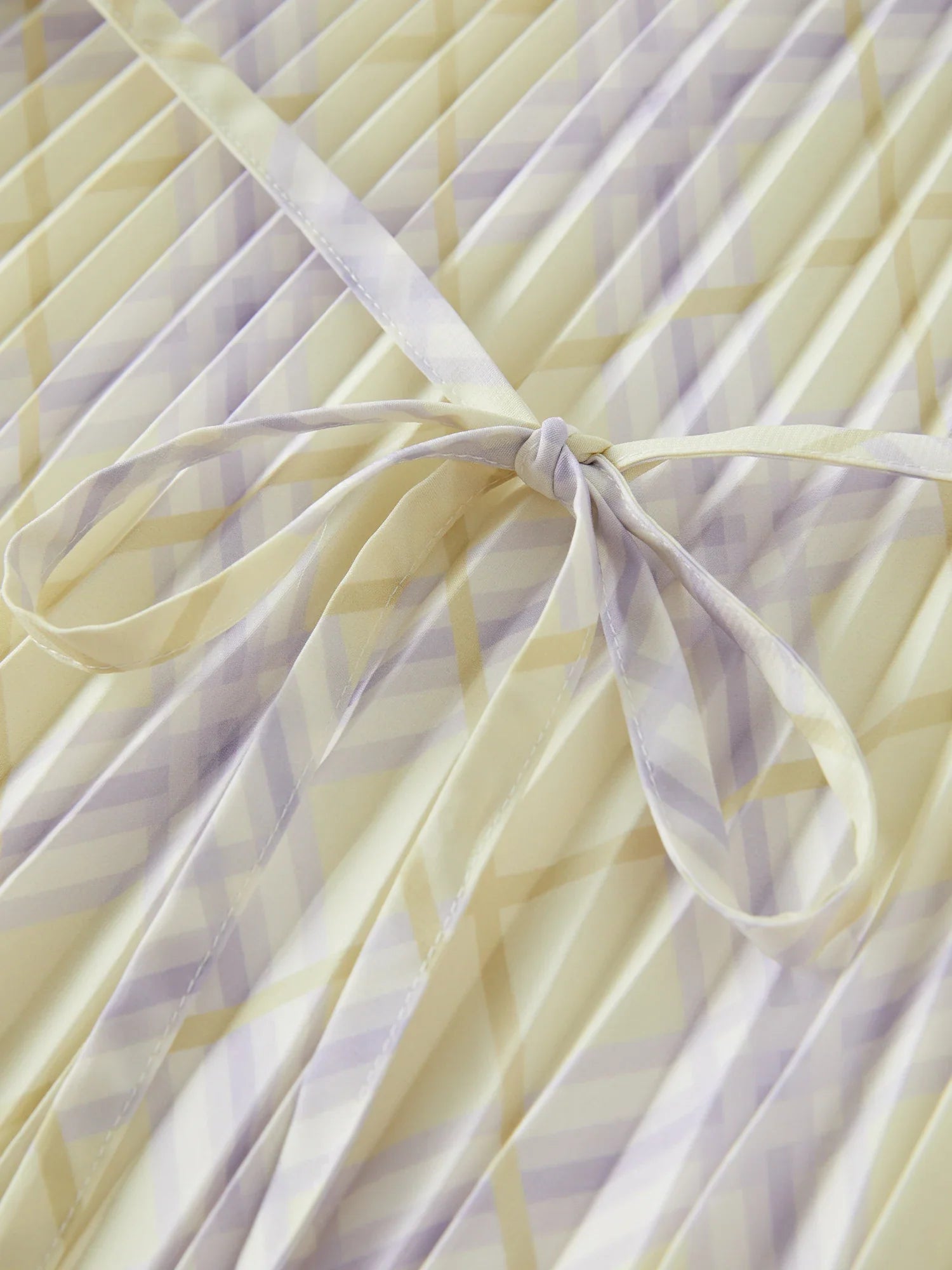 Rhombus Check Strap Midi Dress