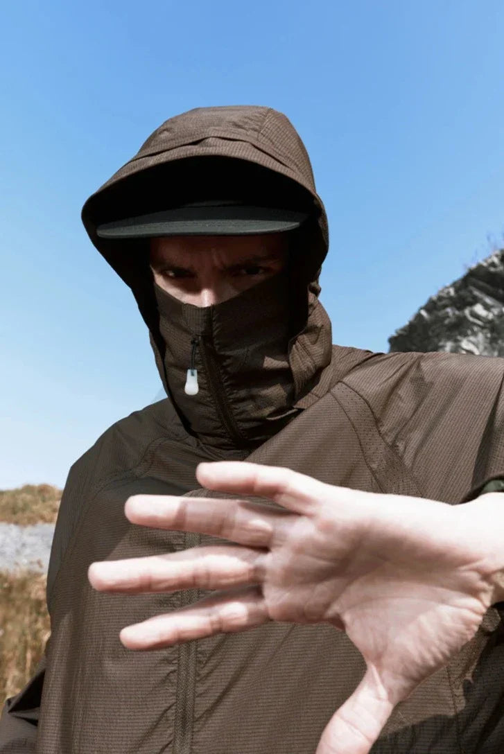 Summer Breathable Outdoor Hiking Hooded Jacket