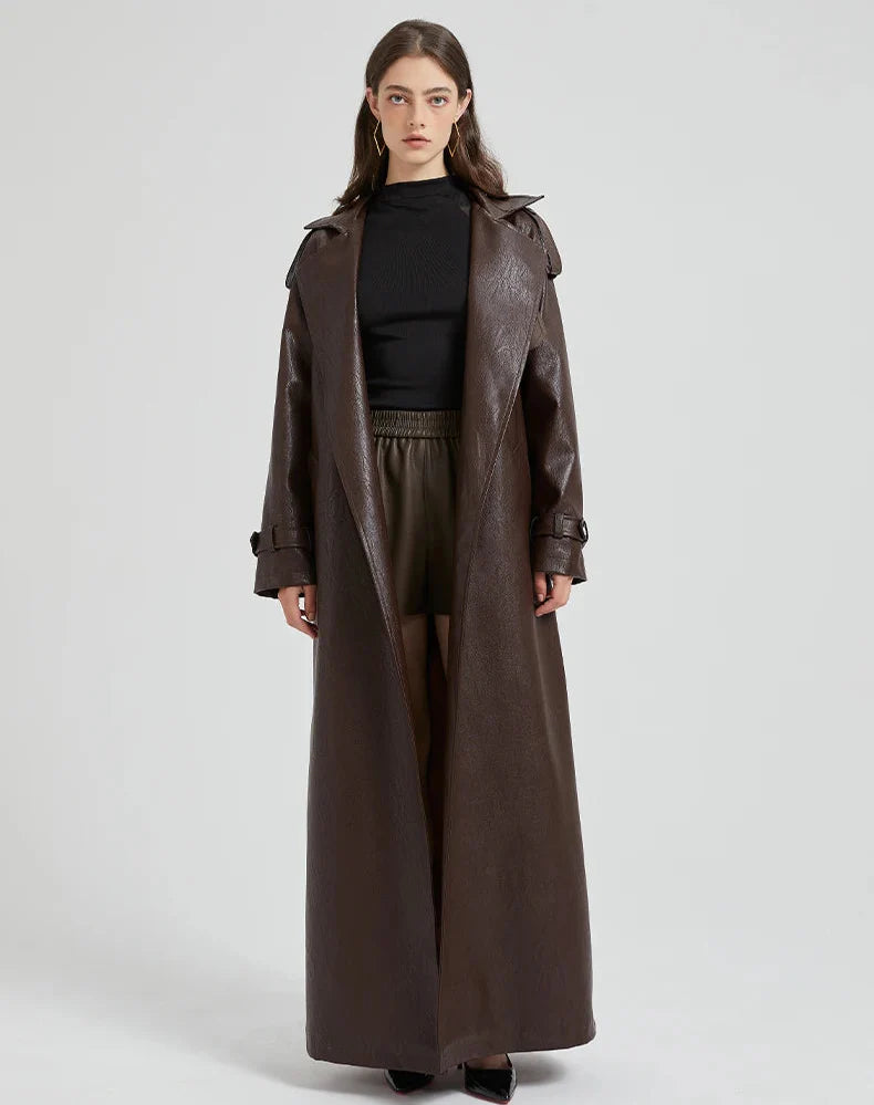 Long Leather Coat
