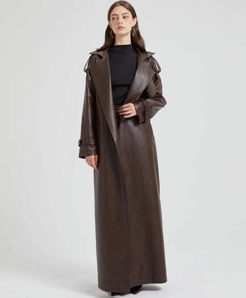 Long Leather Coat