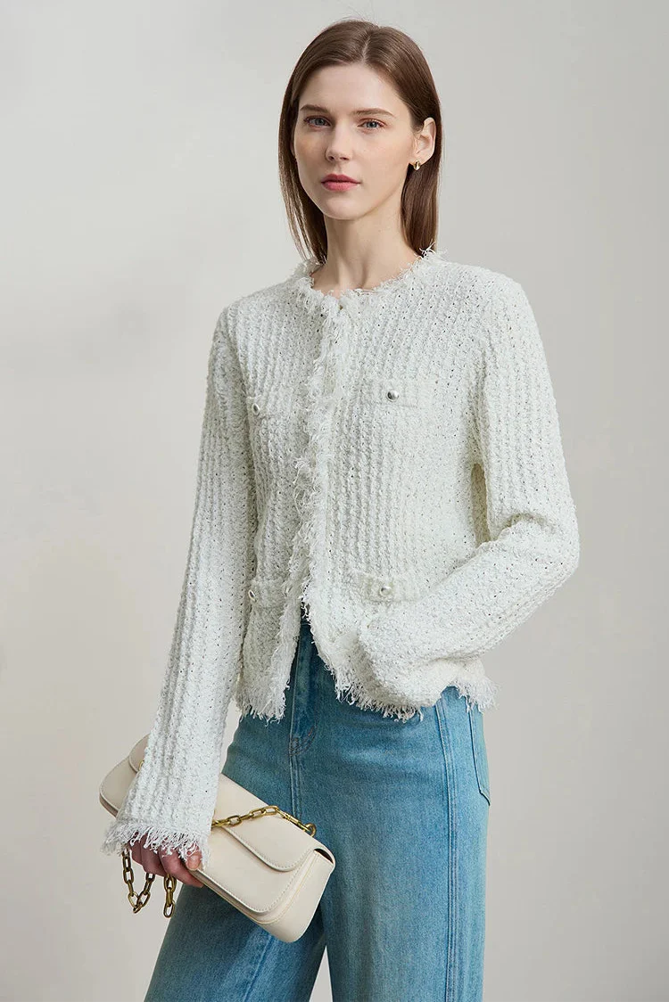 Minimalist Tassel Cardigan