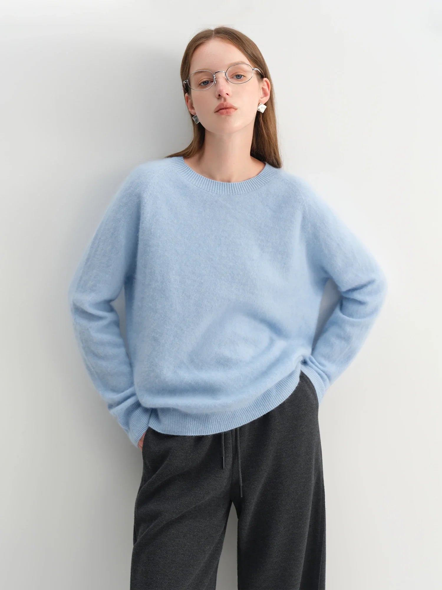 Wool Blend Cashmere Pullover