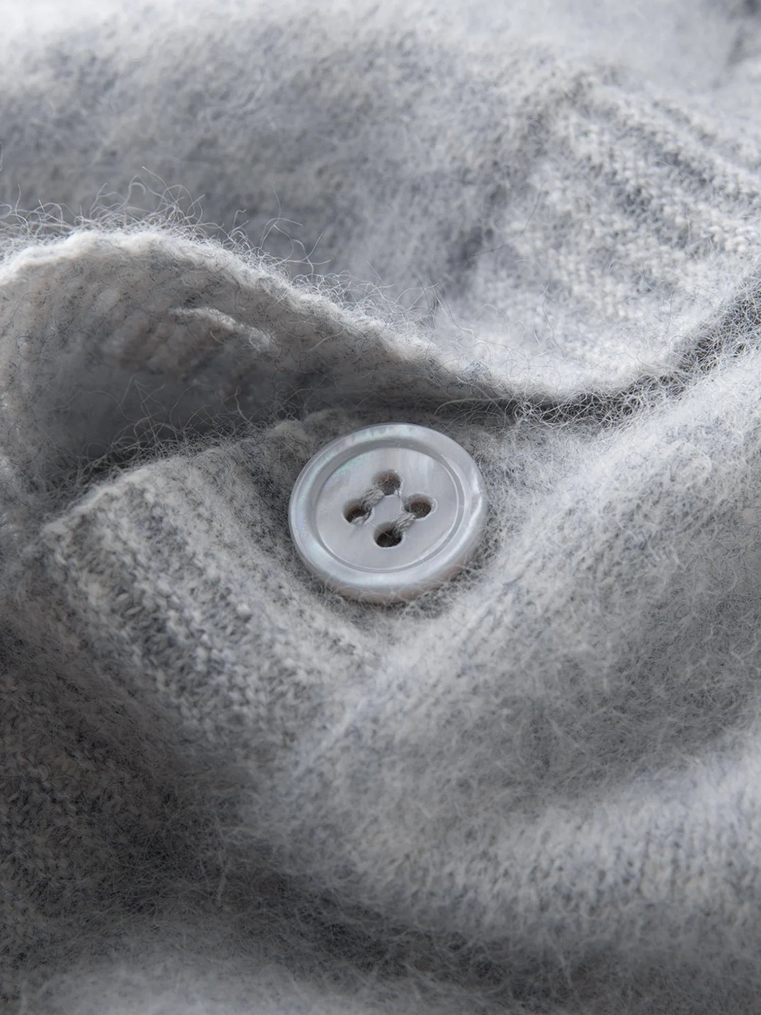 Wool Blend Knitted Cardigan