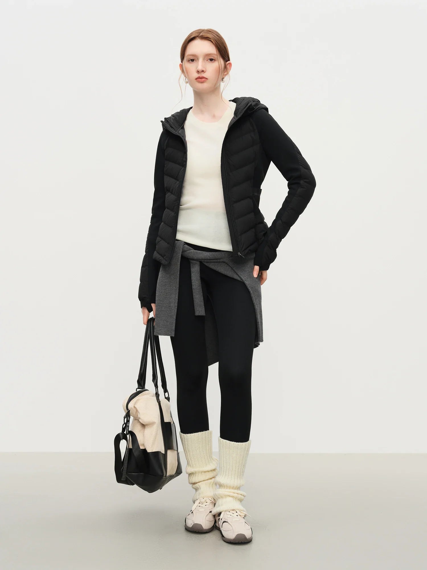 Lightweight Hooded Black Jacket