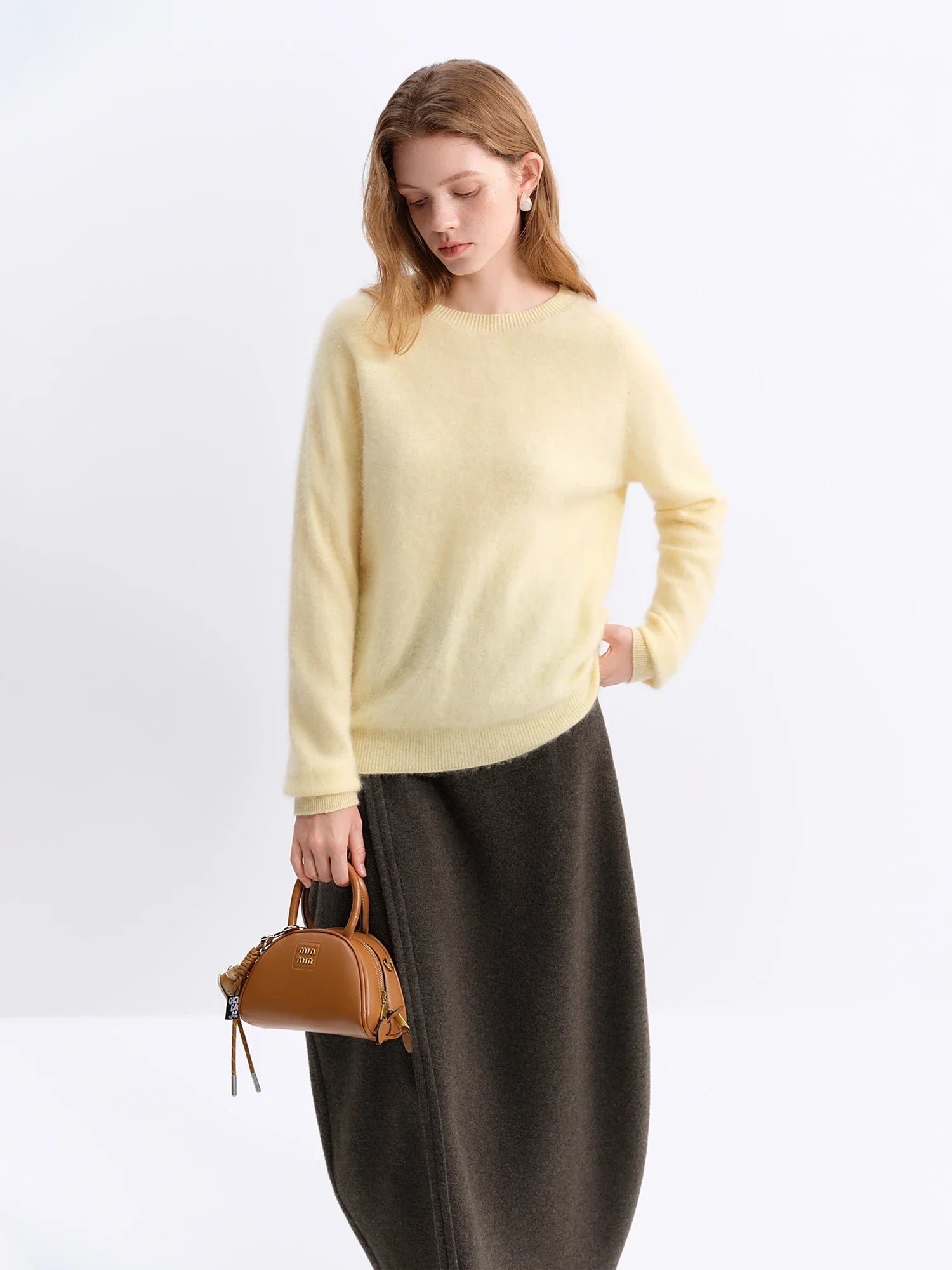 Wool Blend Cashmere Pullover