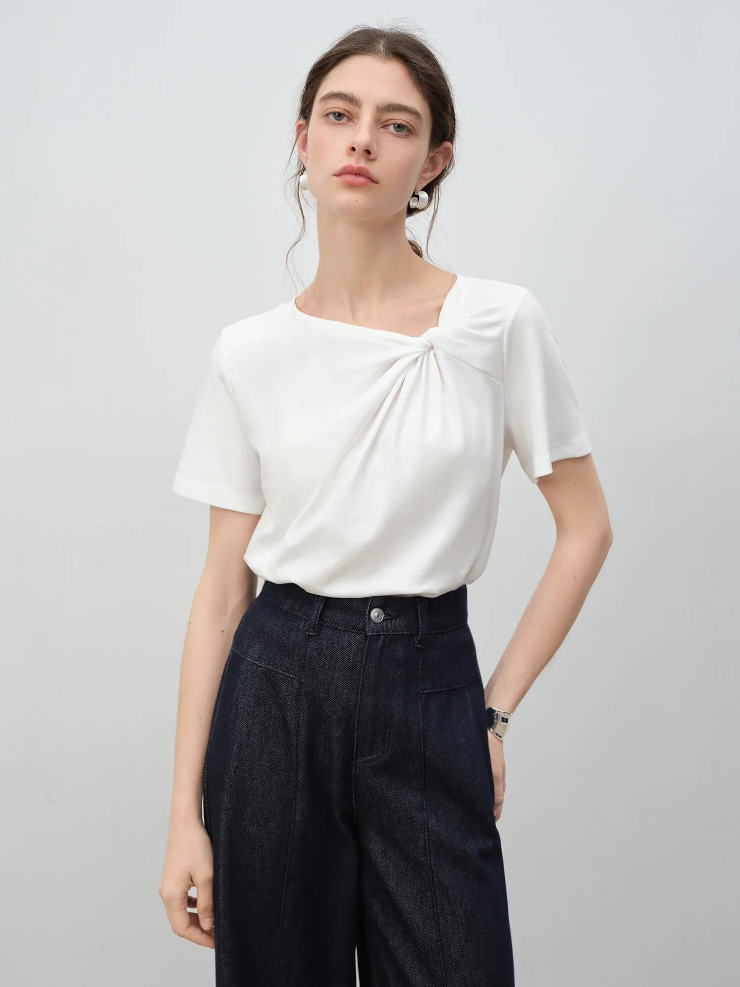 Short Sleeve Twisted T-Shirt