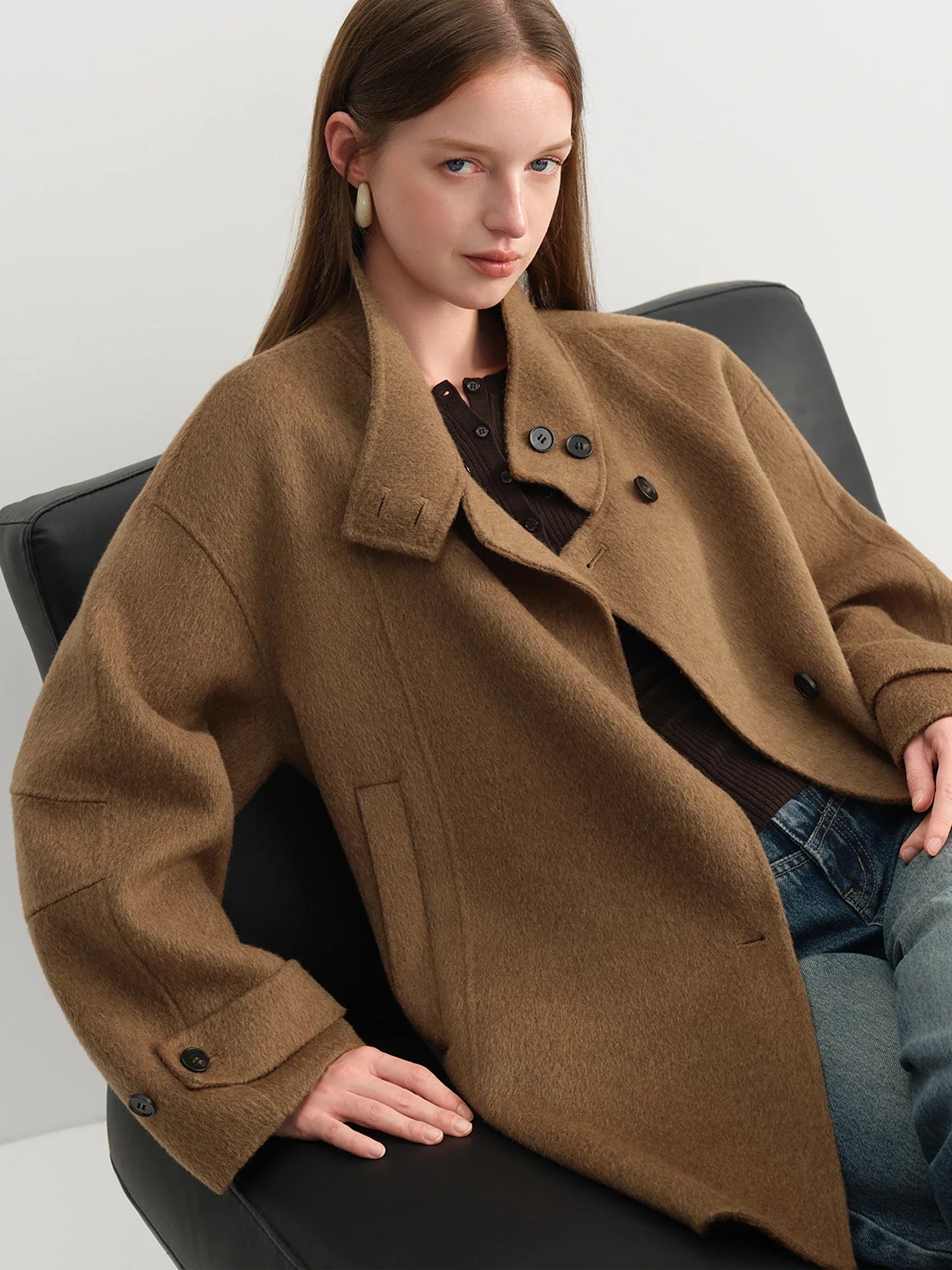 Double-faced Wool Small Coat