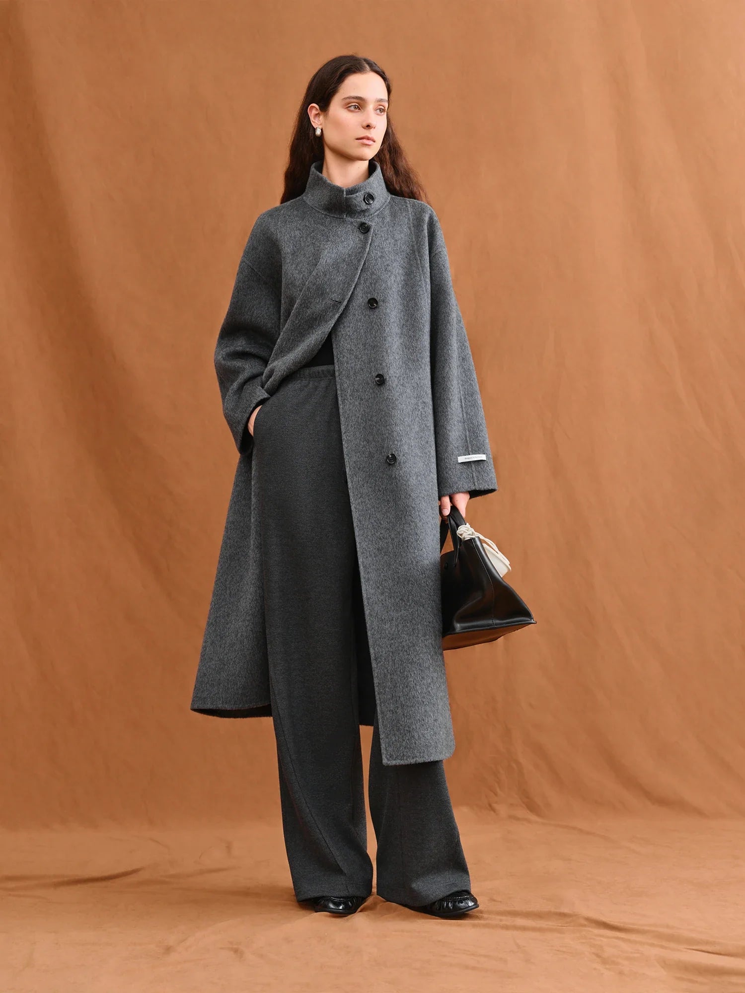 Wool Double-Faced Long Coat