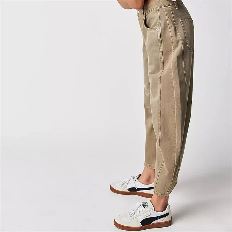 Mid-Rise Barrel Jeans
