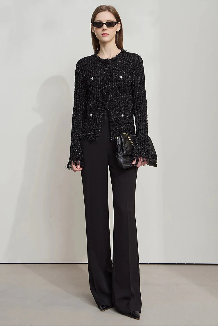 Minimalist Tassel Cardigan