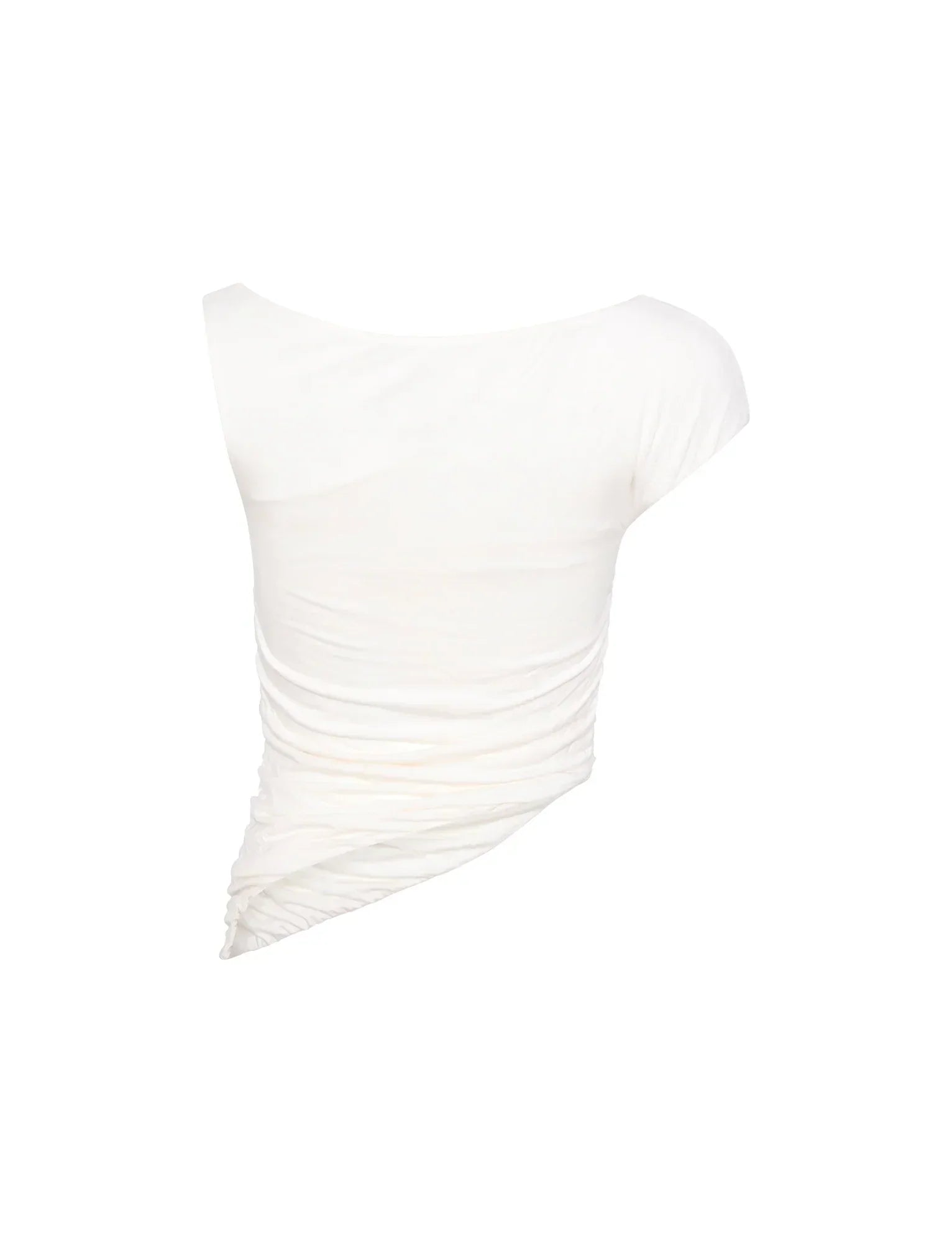 Twisted white top and skirt