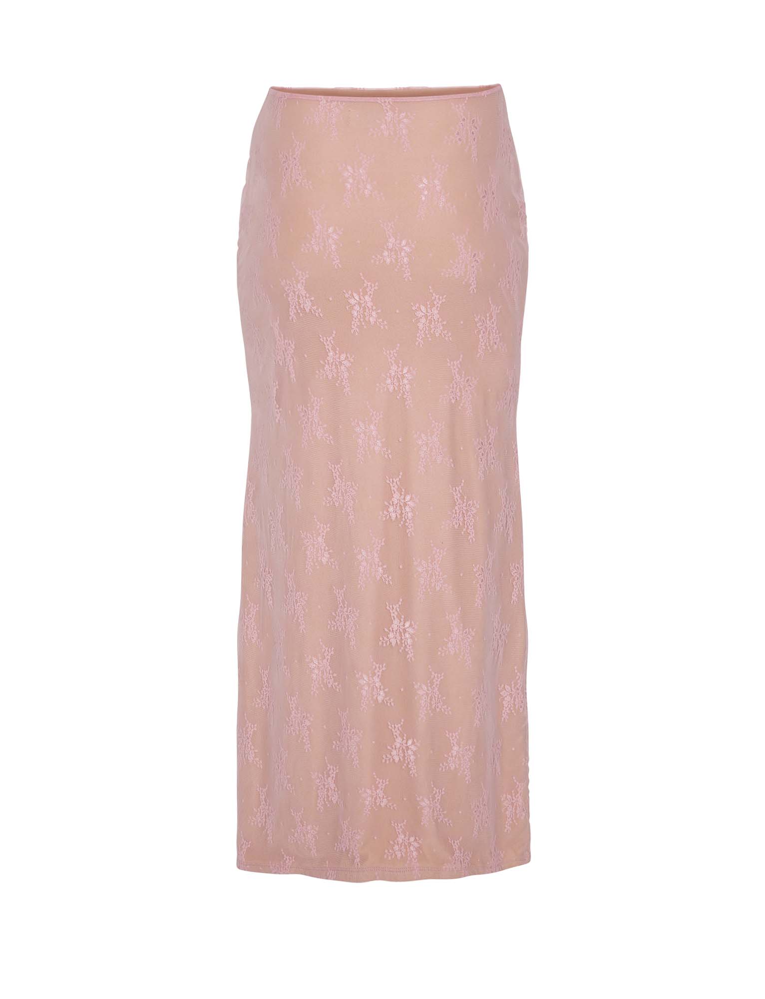 Elegant translucent top with skirt