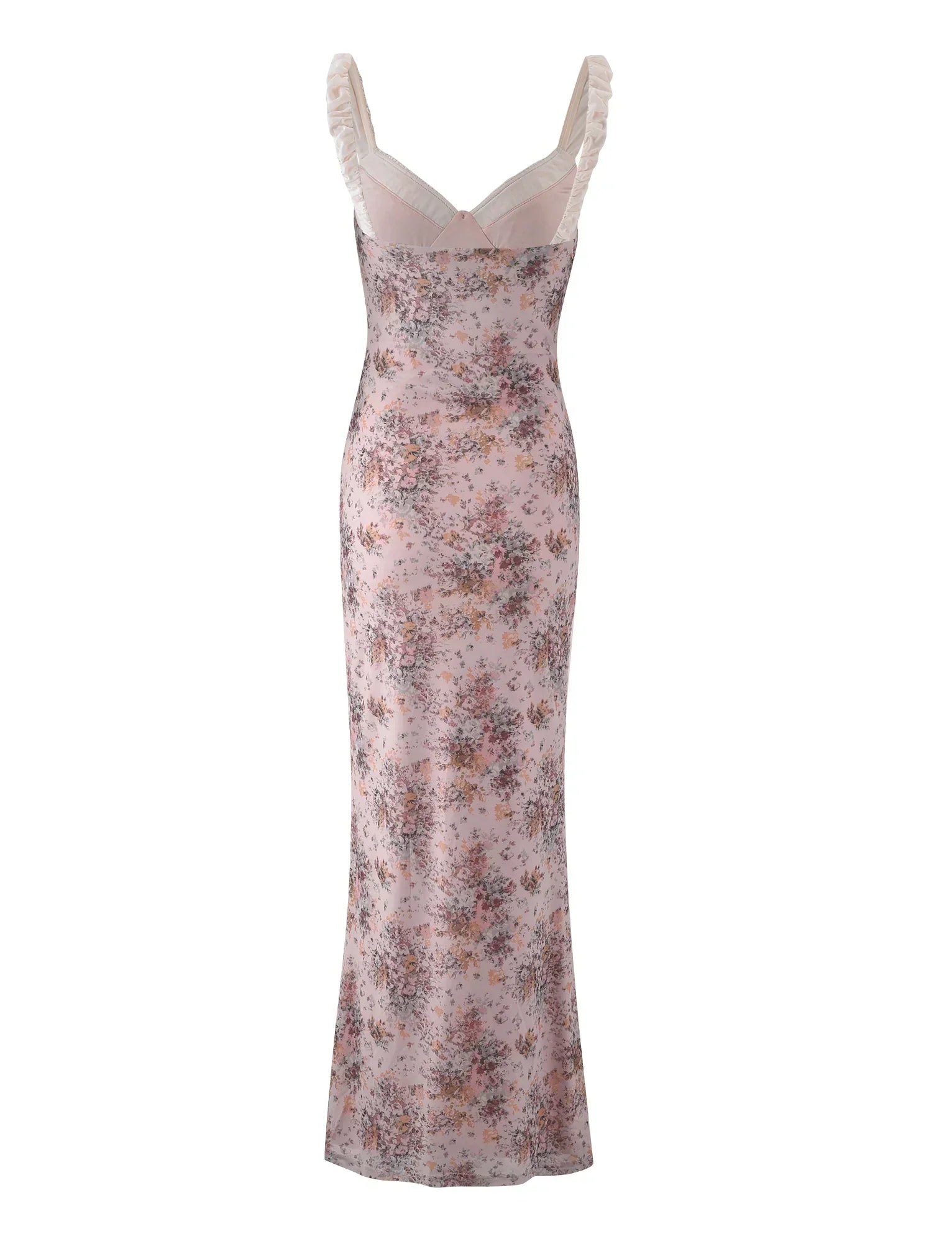 Pink camouflage floral dress