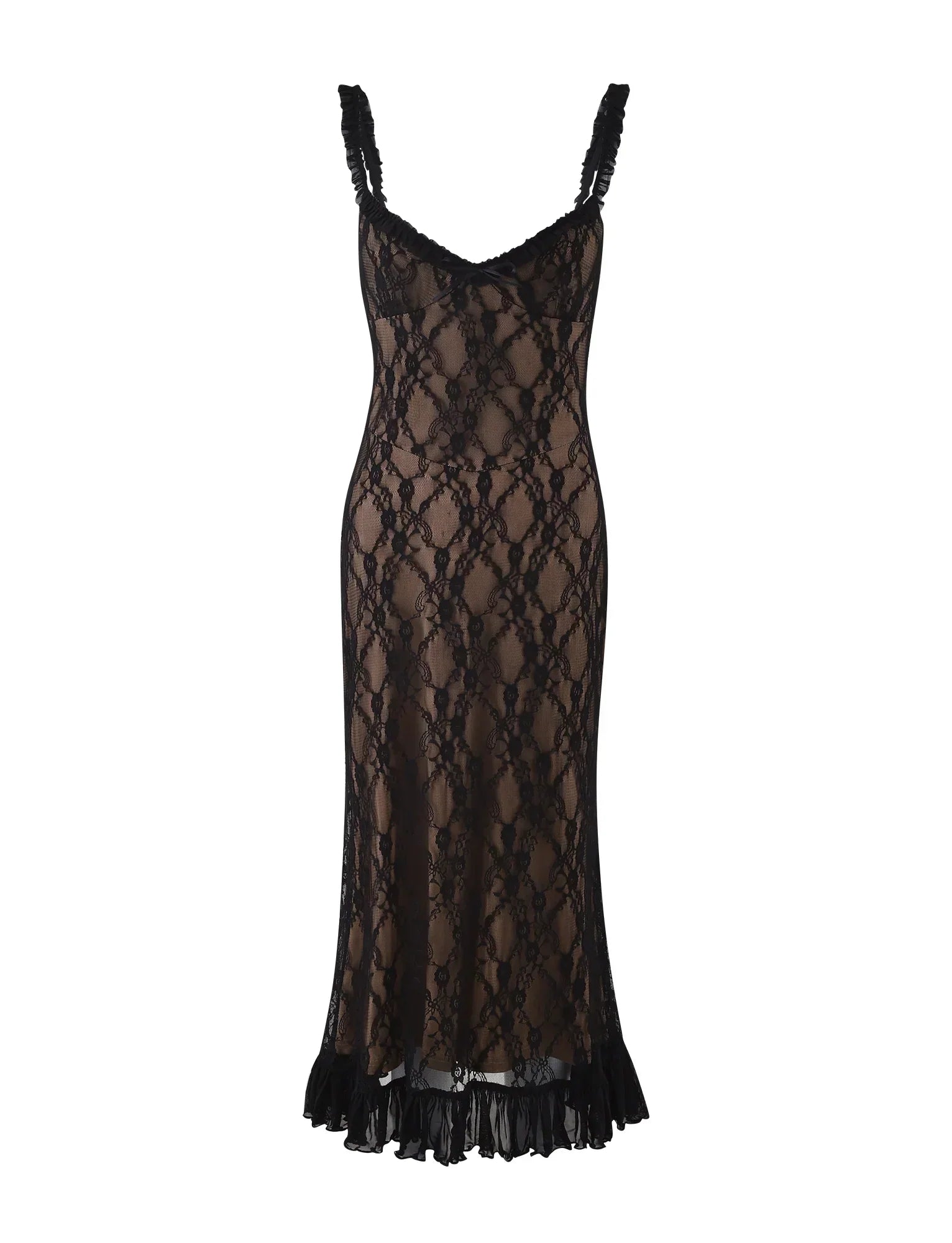 Maxi dress with structure