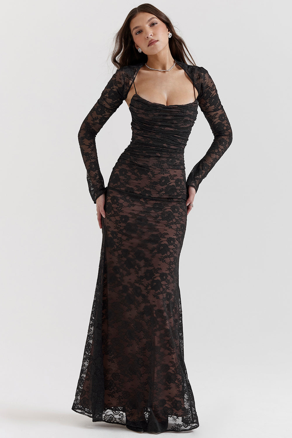 Lace maxi dress