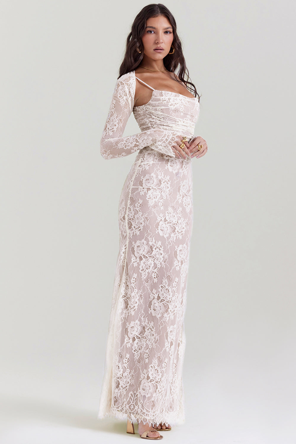 Lace maxi dress