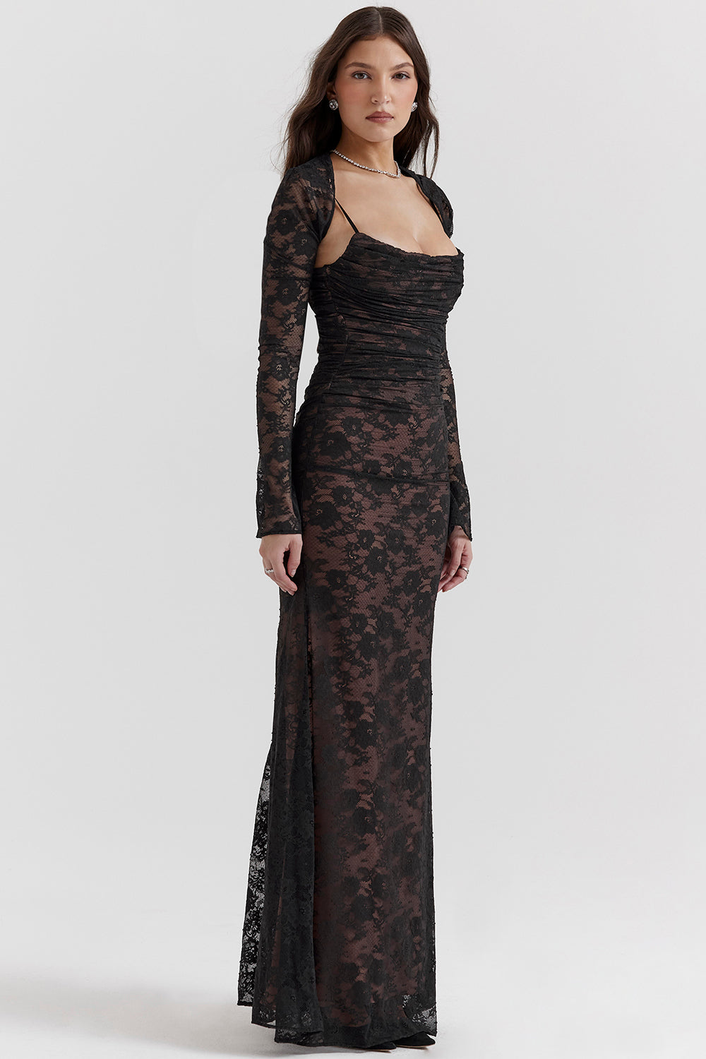 Lace maxi dress