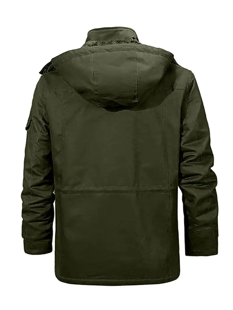 Dieter warm fleece jacket with hood