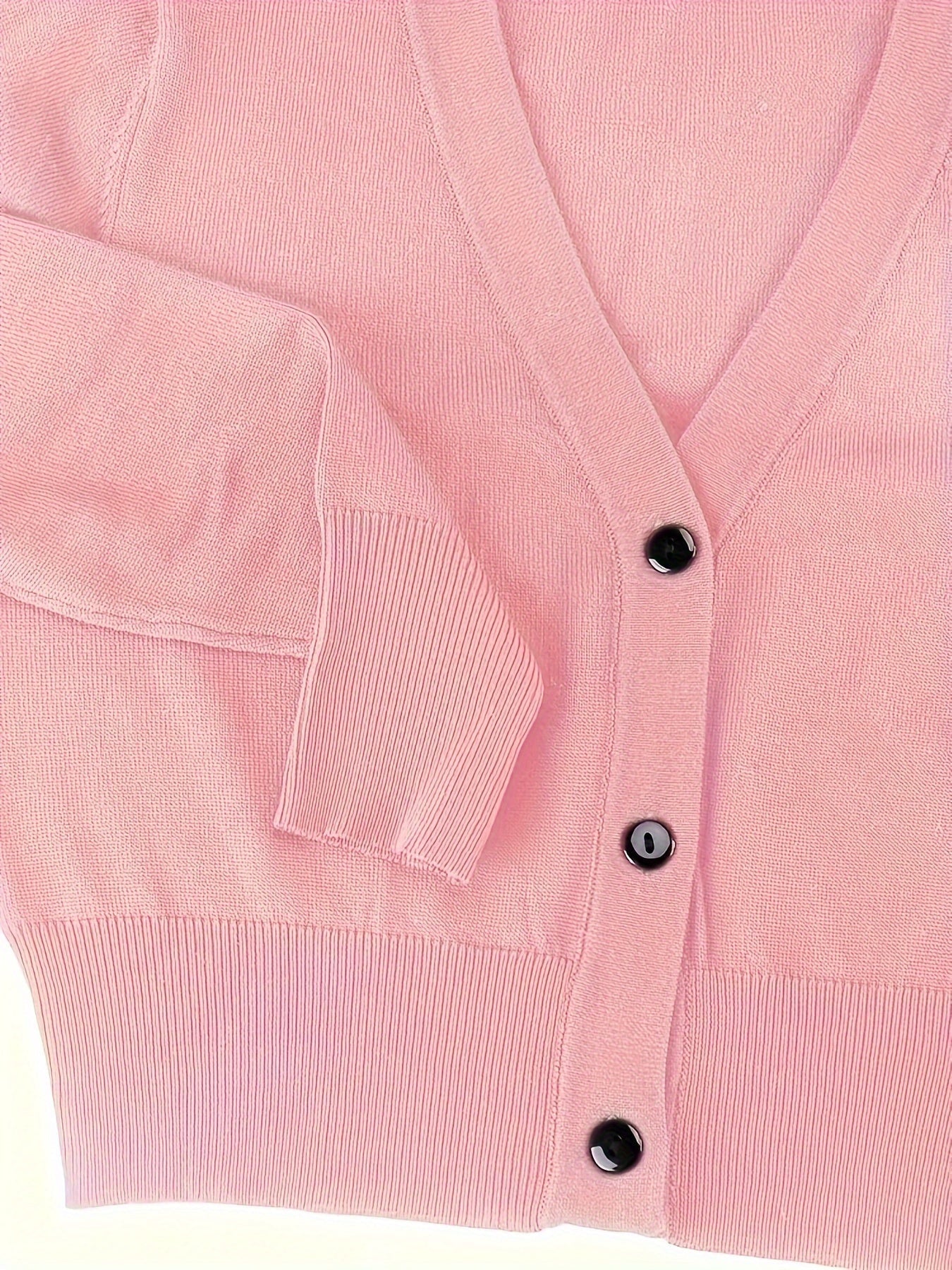 Bolero cardigan with button closure