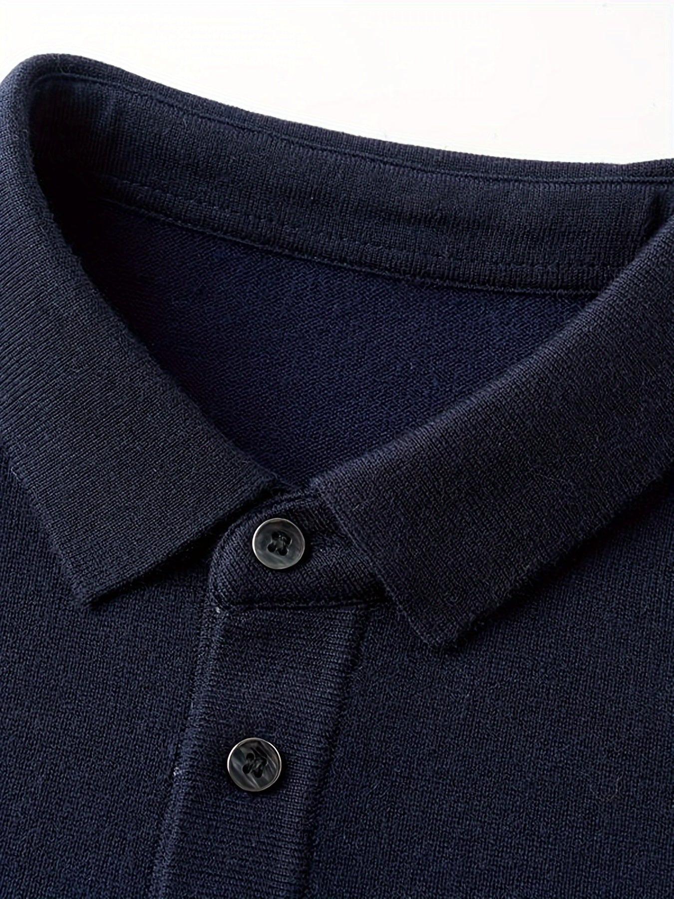 Lapel sweater with high stretch for men