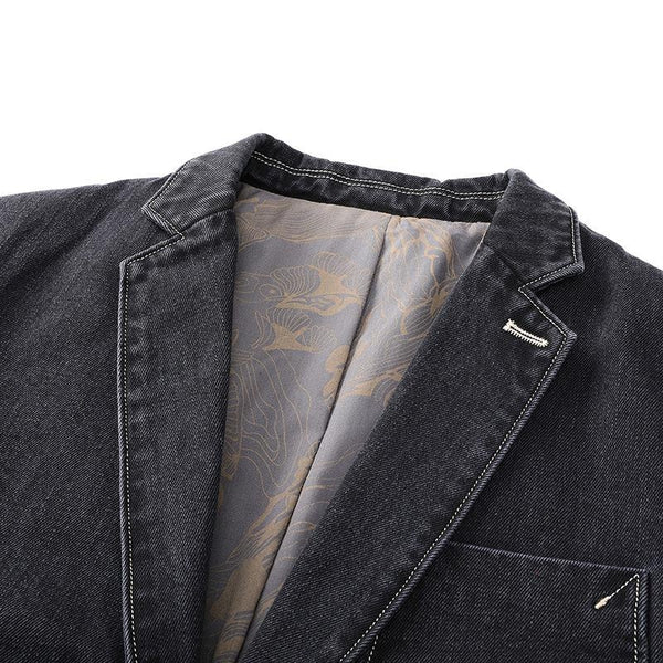 Black denim jacket