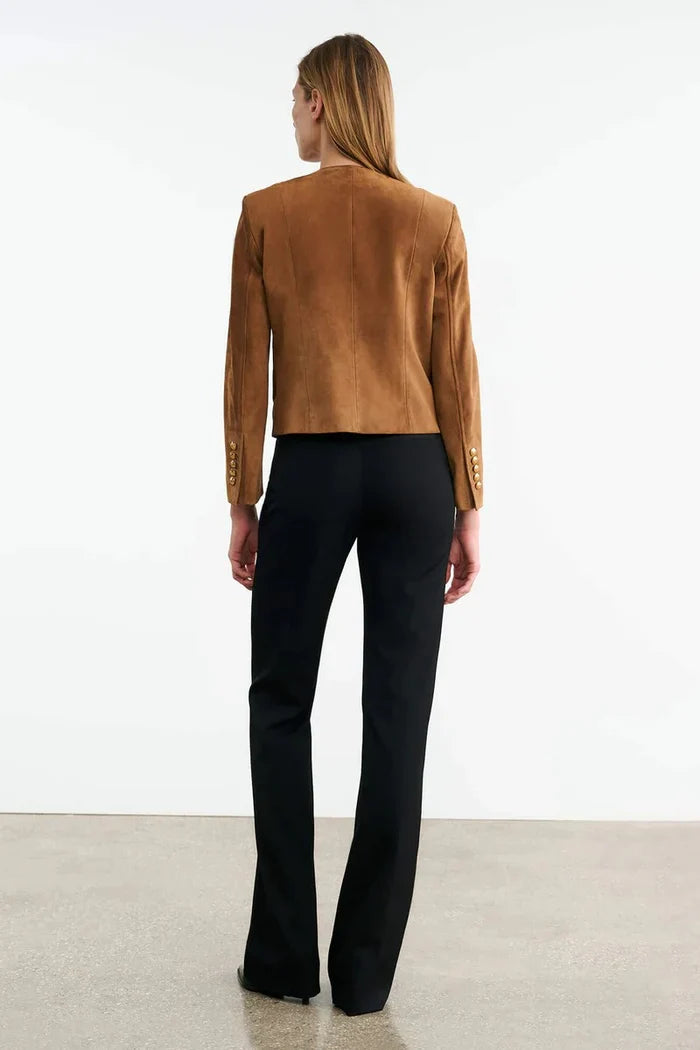 Elegant Button-Down Brown Jacket