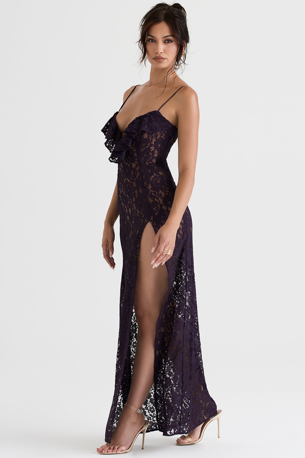 Nightshade lace maxi dress