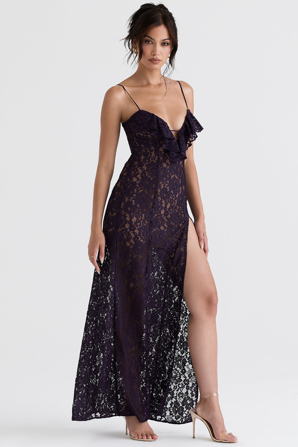 Nightshade lace maxi dress