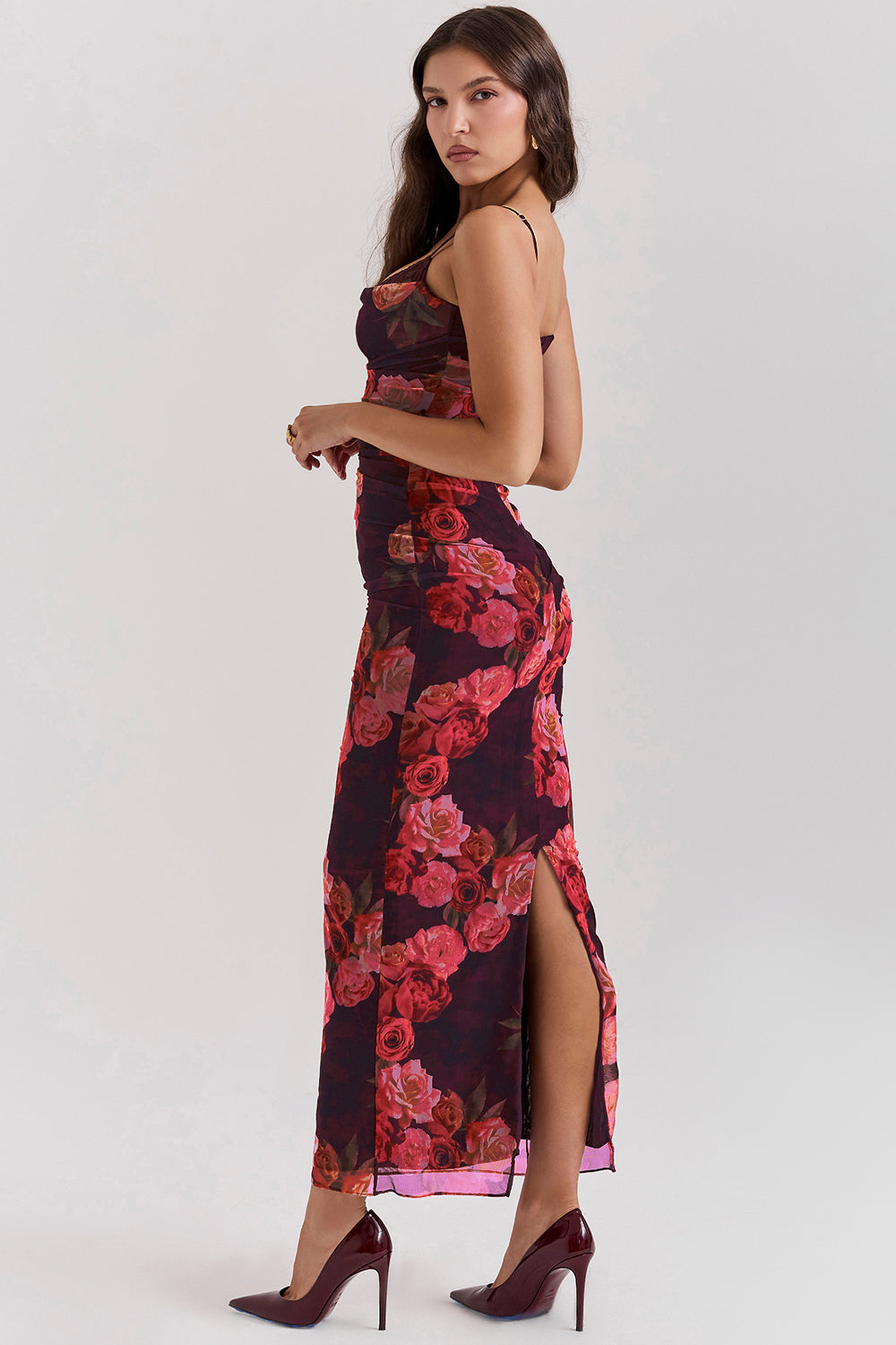 Romantic floral maxi dress