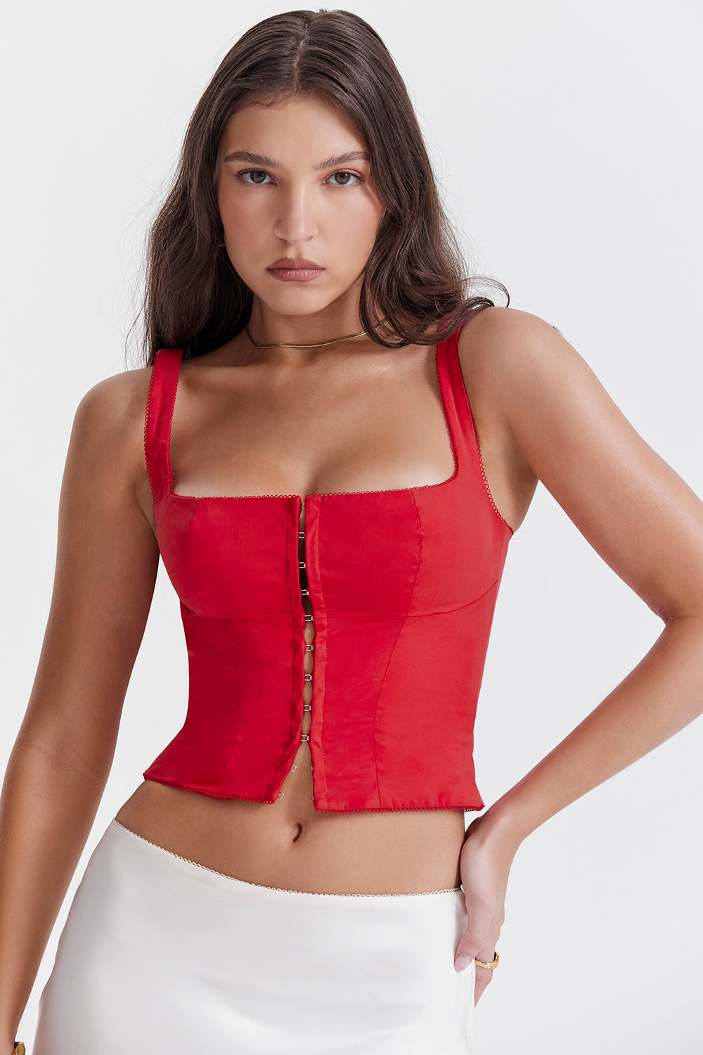 Cherry red corset