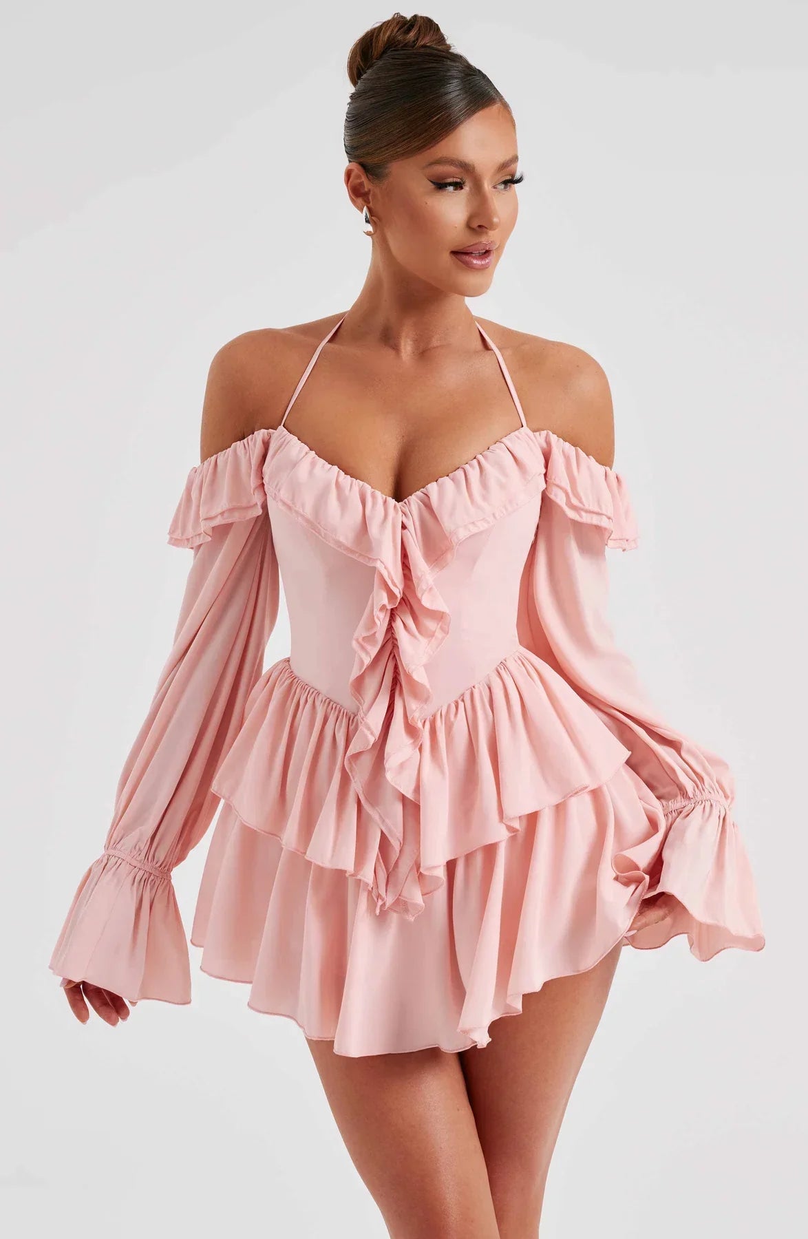 Ruffled Mini dress
