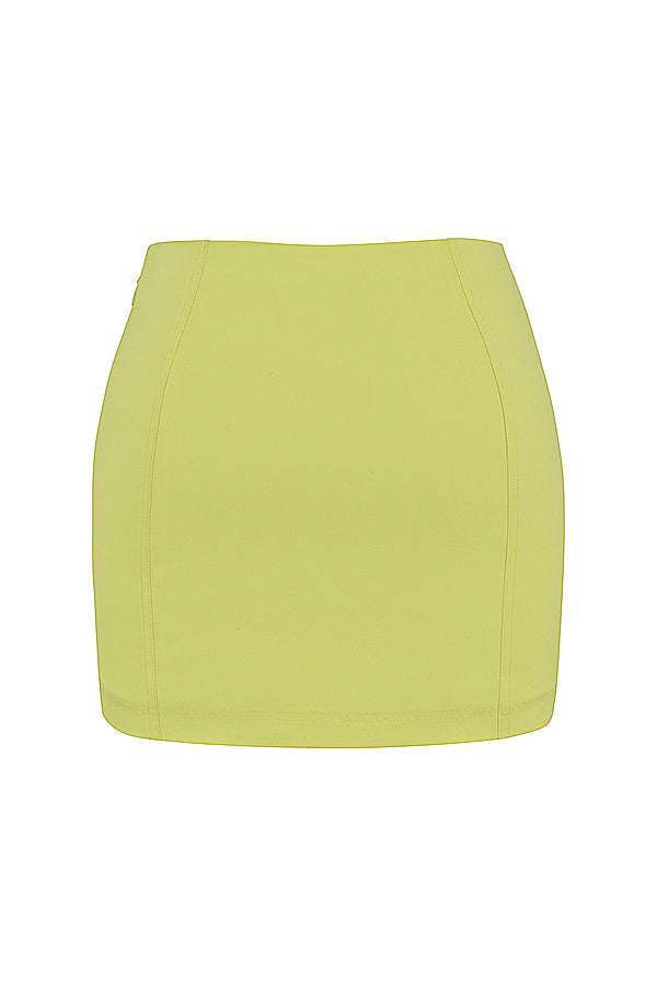 Sculpting corset with mini skirt